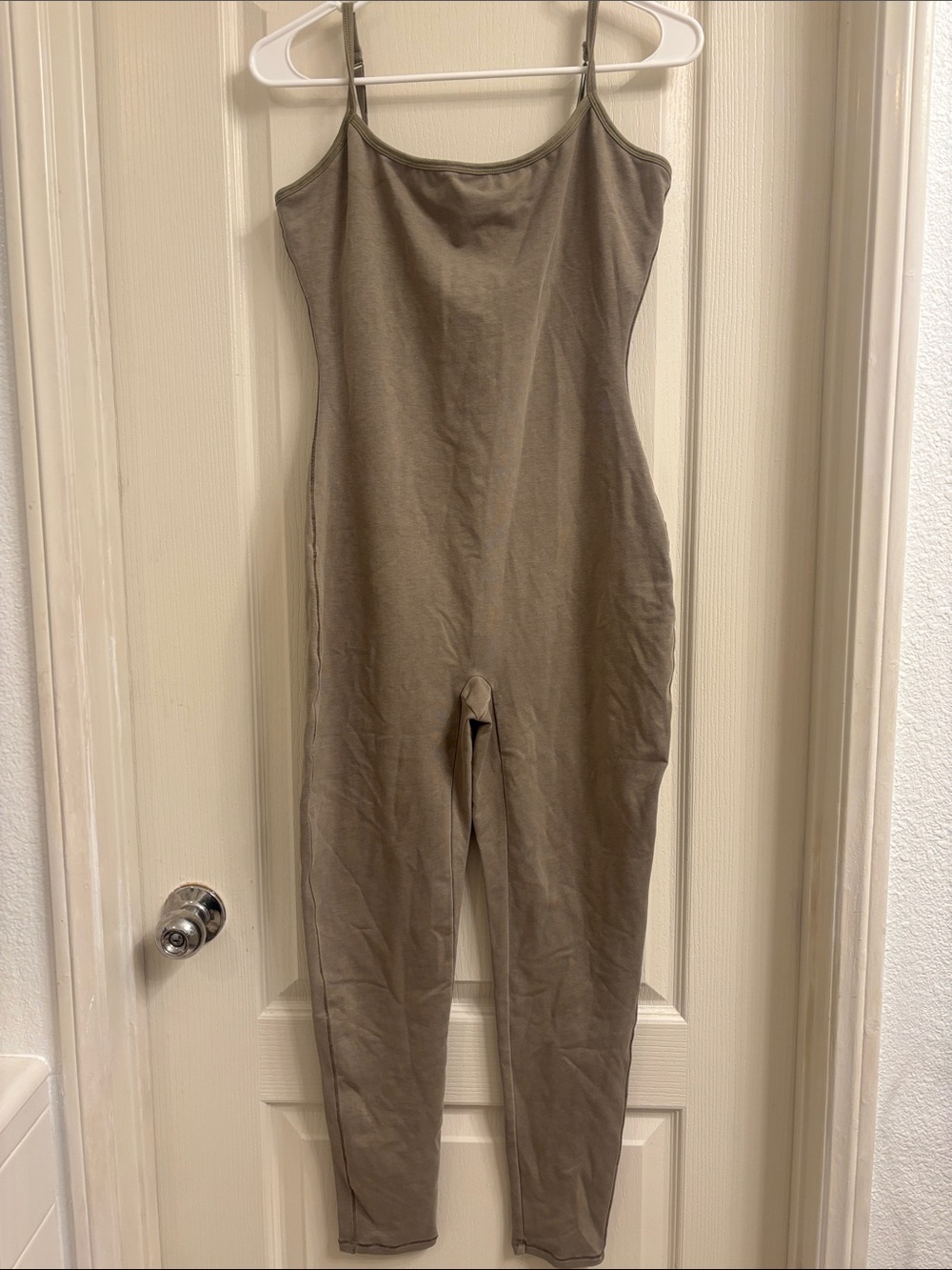SKIMS Outdoor Cam Catsuit in Taupe